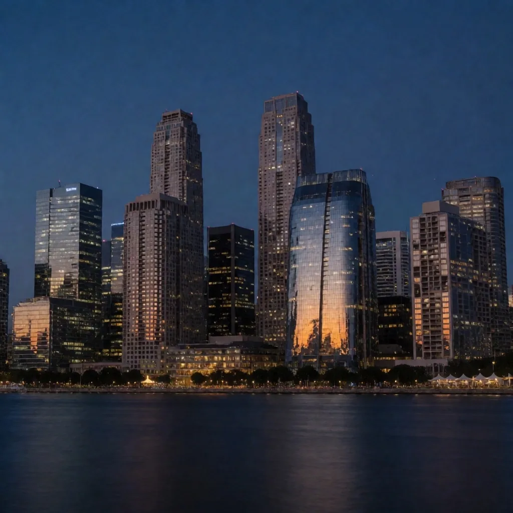 Sydney CBD skyline at blue hour