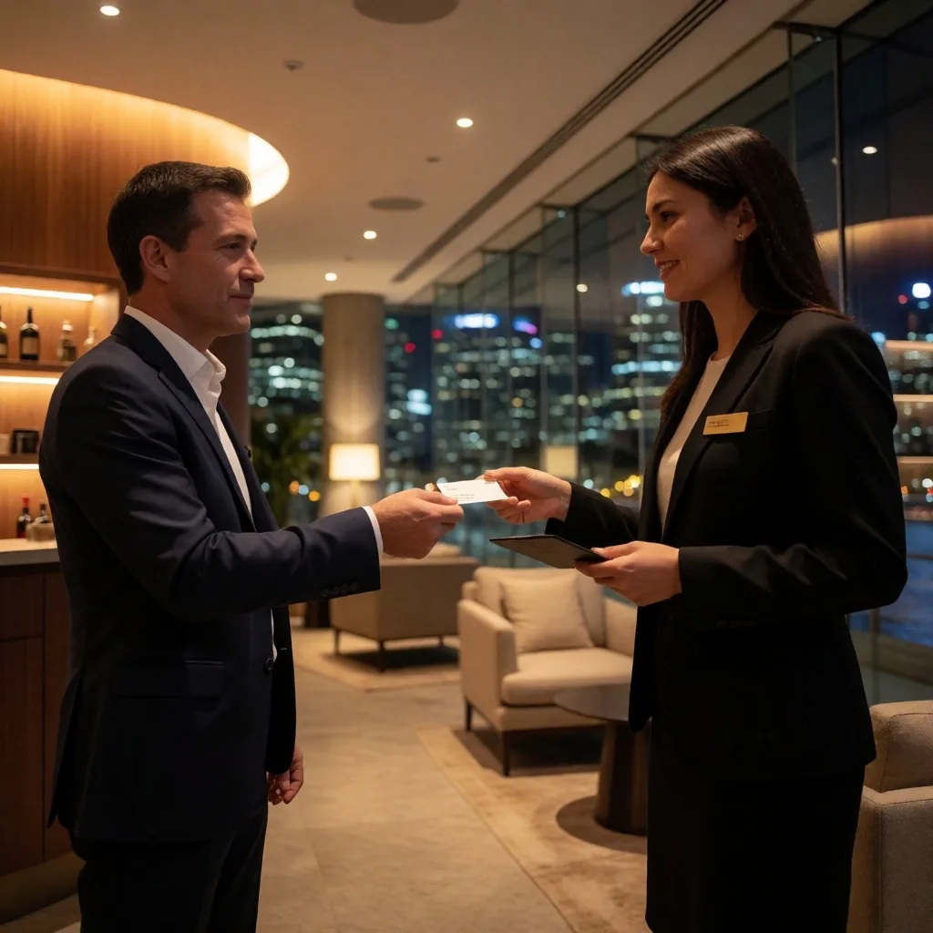 Two professionals shaking hands at a Sydney networking event