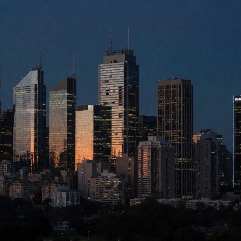 Sydney CBD skyline at dusk