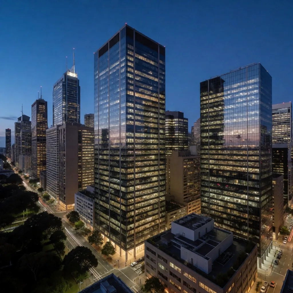 Sydney CBD skyline at dusk